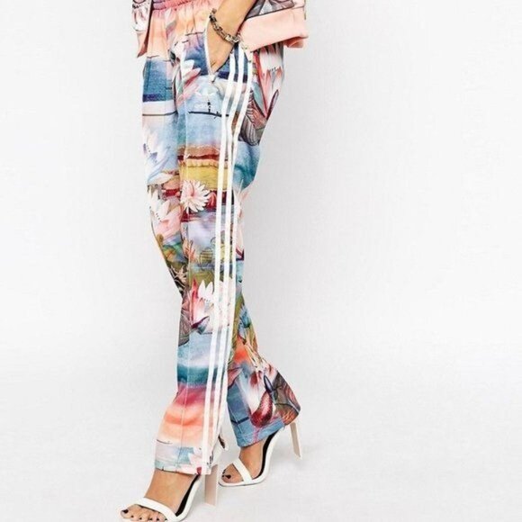 Adidas X The Farm Curso Dagua Firebird Lotus Water Track Pant - Picture 5 of 16